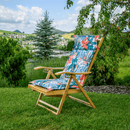 Kerti állítható szék, természetes, bambusz, URSEL