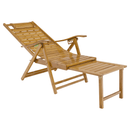 Kerti állítható szék, természetes, bambusz, URSEL