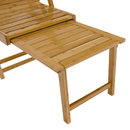 Kerti állítható szék, természetes, bambusz, URSEL