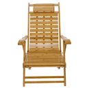 Kerti állítható szék, természetes, bambusz, URSEL