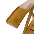 Kerti állítható szék, természetes, bambusz, URSEL