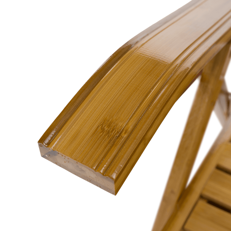 Kerti állítható szék, természetes, bambusz, URSEL