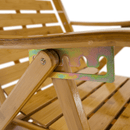 Kerti állítható szék, természetes, bambusz, URSEL
