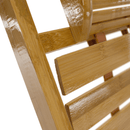 Kerti állítható szék, természetes, bambusz, URSEL