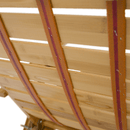 Kerti állítható szék, természetes, bambusz, URSEL