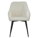 Design fotel, krémszínű/fekete, VAJRO