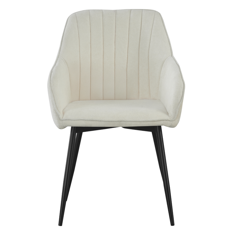 Design fotel, krémszínű/fekete, VAJRO