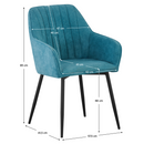 Design fotel, zöld/fekete, VAJRO