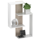 Fali polc, fehér/sonoma tölgy, VALPA