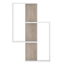 Fali polc, fehér/sonoma tölgy, VALPA