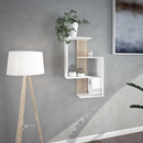 Fali polc, fehér/sonoma tölgy, VALPA