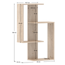 Fali polc, sonoma tölgy, VALPA