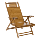 Kerti állítható szék, természetes, bambusz, VARDON