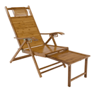 Kerti állítható szék, természetes, bambusz, VARDON