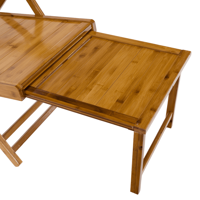 Kerti állítható szék, természetes, bambusz, VARDON