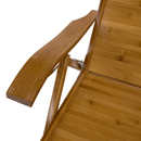 Kerti állítható szék, természetes, bambusz, VARDON