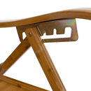 Kerti állítható szék, természetes, bambusz, VARDON