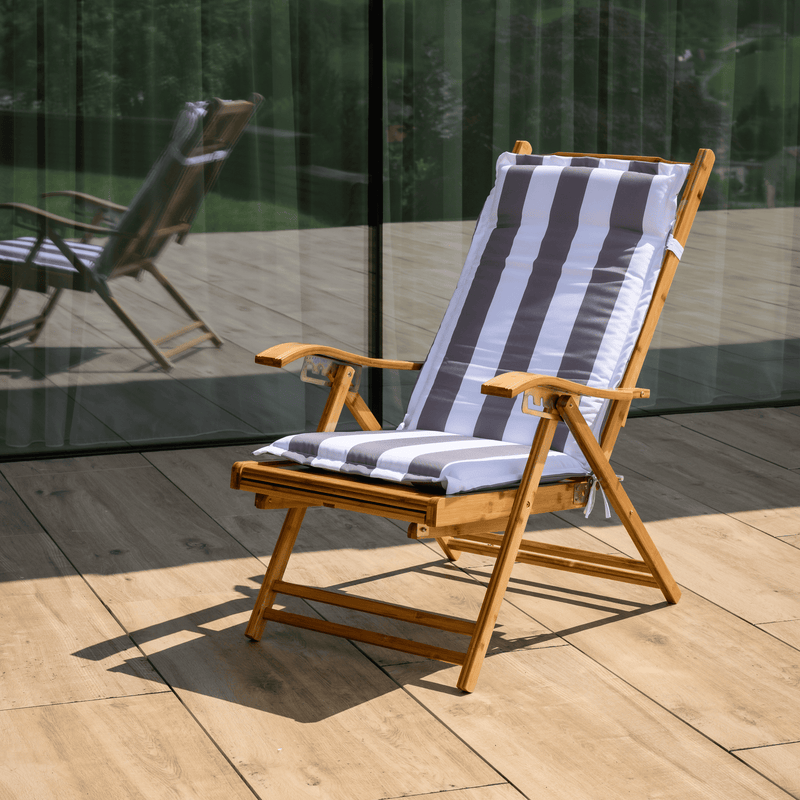 Kerti állítható szék, természetes, bambusz, VARDON