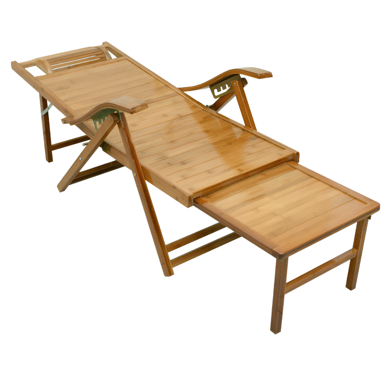 Kerti állítható szék, természetes, bambusz, VARDON