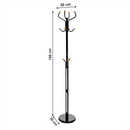 Fogas, fekete lakk / természetes fa, VASIL