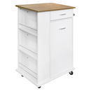 Billenős szekrény szemetes kosárral, fehér/tölgy, VASIN