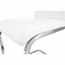 Étkező szék, fehér/króm, VATENA