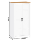 Akasztós szekrény, fehér alba/tölgy craft arany, LANZETTE F