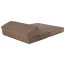 Összecsukható matrac/fotel, 2v1, világosbarna, VEDIS