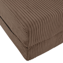 Összecsukható matrac/fotel, 2v1, világosbarna, VEDIS