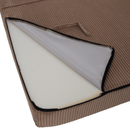 Összecsukható matrac/fotel, 2v1, világosbarna, VEDIS