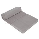 Összecsukható matrac/fotel, 2v1, szürke, VEDIS