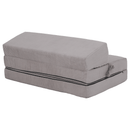 Összecsukható matrac/fotel, 2v1, szürke, VEDIS