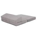 Összecsukható matrac/fotel, 2v1, szürke, VEDIS