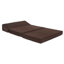 Összecsukható matrac/fotel, 2v1, barna, VEDIS