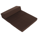 Összecsukható matrac/fotel, 2v1, barna, VEDIS