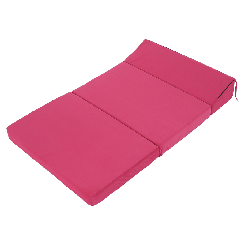 Összecsukható matrac/fotel, 2v1, rózsaszín magenta, VEDIS