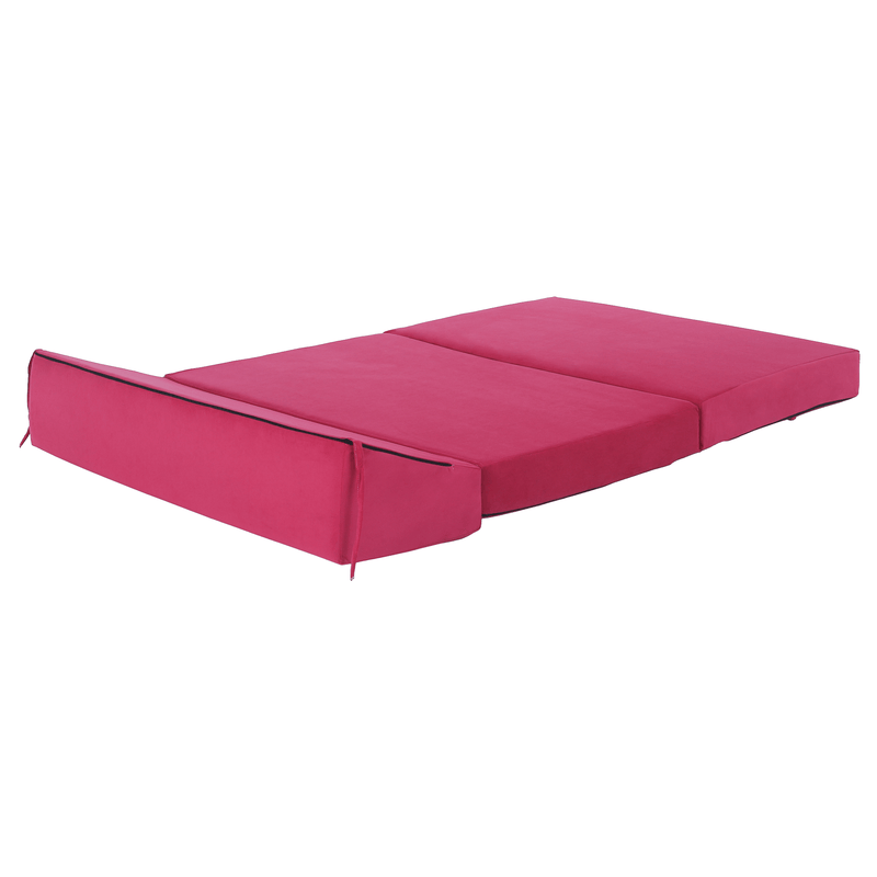 Összecsukható matrac/fotel, 2v1, rózsaszín magenta, VEDIS