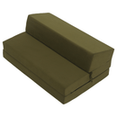 Összecsukható matrac/fotel, 2v1, olivazöld, VEDIS