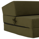 Összecsukható matrac/fotel, 2v1, olivazöld, VEDIS