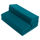 Összecsukható matrac/fotel, 2v1, petróleumzöld, VEDIS