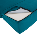 Összecsukható matrac/fotel, 2v1, petróleumzöld, VEDIS