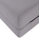 Összecsukható matrac/fotel, 2v1, világosszürke, VEDIS