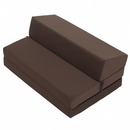 Összecsukható matrac/fotel, 2v1, barna Taupe, VEDIS