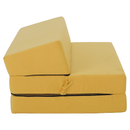 Összecsukható matrac/fotel, 2v1, sárga, VEDIS