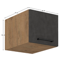 Felsőszekrény, tölgy lancelot/szürke matt, VEGA 40 NAGU-36 1F