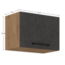 Felsőszekrény, tölgy lancelot/szürke matt, VEGA 50 GU-36 1F