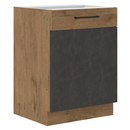 Alsószekrény, szürke matt/tölgy lancelot, VEGA 60 D 1F BB