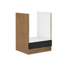 Alsószekrény, szürke matt/tölgy lancelot, VEGA 60 D GAZ BB