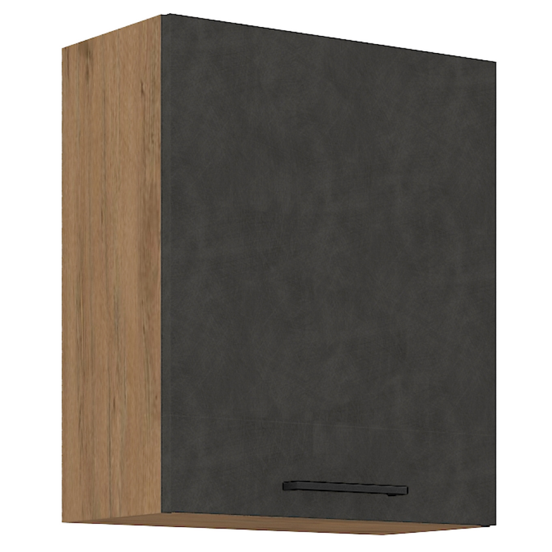 Felsőszekrény, tölgy lancelot/szürke matt, VEGA 60 G-72 1F