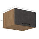 Felsőszekrény, tölgy lancelot/szürke matt, VEGA 60 NAGU-36 1F